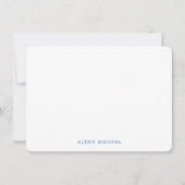 素朴フローラかわいらしプリントパーソナライズされた具 ノートカード (正面)