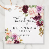 素朴フローラと植物結婚の葉 フェイバータグ (正面)