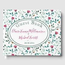 素朴フローラと緑の葉のパターン | 結婚s