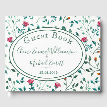 素朴フローラと緑の葉のパターン | 結婚s