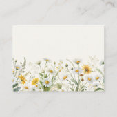 素朴フローラなしギフトラップブライダルシャワー表示 エンクロージャーカード (裏面)