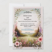 素朴フローラの国結婚側 招待状 (正面)