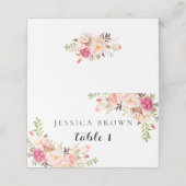 素朴フローラの座席表、表結婚番号01 プレイスカード (外部開封)