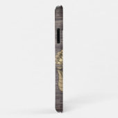 素朴フローラひまわりモノグラム名 Case-Mate iPhoneケース (裏面/右)