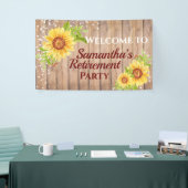 素朴フローラひまわり退職パーティー 横断幕 (トレードショー)