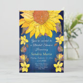 素朴フローラひま結婚わりブライダルシャワー 招待状 (スタンド正面)