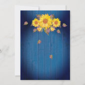 素朴フローラひま結婚わりブライダルシャワー 招待状 (裏面)