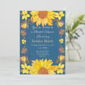 素朴フローラひま結婚わりブライダルシャワー 招待状 (スタンド正面)