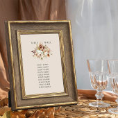 素朴フローラぶら下がったの結婚座席表カード