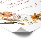 素朴フローラアドバイス結婚及び願い ポスター (角)