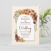 素朴フローラア結婚チ 招待状 (スタンド正面)