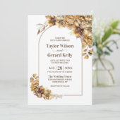 素朴フローラア結婚チ 招待状 (スタンド正面)