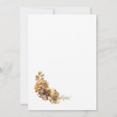 素朴フローラア結婚チ 招待状 (裏面)