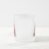 素朴フローライニシャル文字Aモノグラム フロストグラスマグカップ (中央)