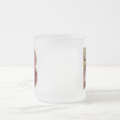 素朴フローライニシャル文字Bモノグラム フロストグラスマグカップ (中央)