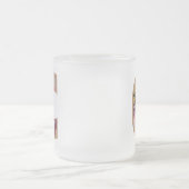 素朴フローライニシャル文字Cモノグラム フロストグラスマグカップ (中央)