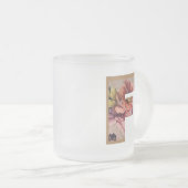 素朴フローライニシャル文字Fモノグラム フロストグラスマグカップ (正面右)