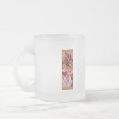 素朴フローライニシャル文字Iモノグラム フロストグラスマグカップ (左)