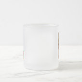 素朴フローライニシャル文字Lモノグラム フロストグラスマグカップ (中央)