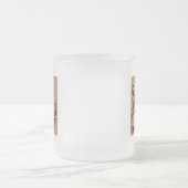 素朴フローライニシャル文字Nモノグラム フロストグラスマグカップ (中央)