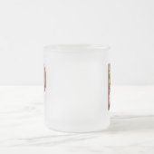 素朴フローライニシャル文字Pモノグラム フロストグラスマグカップ (中央)