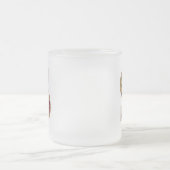 素朴フローライニシャル文字Sモノグラム フロストグラスマグカップ (中央)