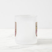素朴フローライニシャル文字Uモノグラム フロストグラスマグカップ (中央)