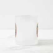 素朴フローライニシャルOモノグラム フロストグラスマグカップ (中央)