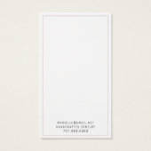 素朴フローライヤリングジュエリー表示カード (裏面)