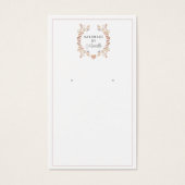 素朴フローライヤリングジュエリー表示カード (正面)