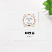 素朴フローライヤリングジュエリー表示カード (デスク)