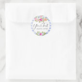 素朴フローラウォーターモダンカラーストライプシャビーシック ラウンドシール (バッグ)