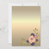 素朴フローラウッド結婚式招待状 招待状 (裏面)