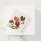 素朴フローラエレガント新婦+新郎 |ギフトラベル フェイバータグ (インサイチュ)