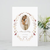 素朴フローラオーバルフォトボタニカルリース (スタンド正面)