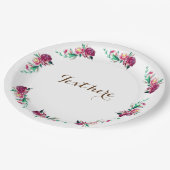 素朴フローラカスタム紙プレート ペーパープレート (アングル)