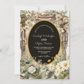 素朴フローラキャノピ結婚ー 招待状 (正面)