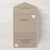 素朴フローラクラフト狩りは結婚以上 オールインワン招待状 (外側)