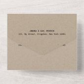 素朴フローラクラフト狩りは結婚以上 オールインワン招待状 (裏面)