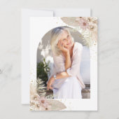 素朴フローラサプライズ退職カードオンライン 招待状 (裏面)