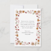 素朴フローラサンキューカード サンキューカード (裏面)