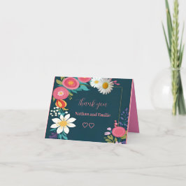 素朴フローラサンキューカード サンキューカード