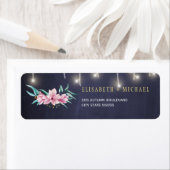 素朴フローラシャルボ結婚ード差出人住所 ラベル (インサイチュ)