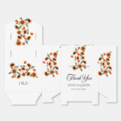 素朴フローラスカンジナビアフォークインスパイア結婚の フェイバーボックス (見開き)