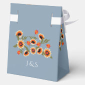 素朴フローラスカンジナビアフォークインスパイア結婚の フェイバーボックス (裏面)