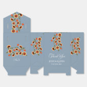 素朴フローラスカンジナビアフォークインスパイア結婚の フェイバーボックス (見開き)