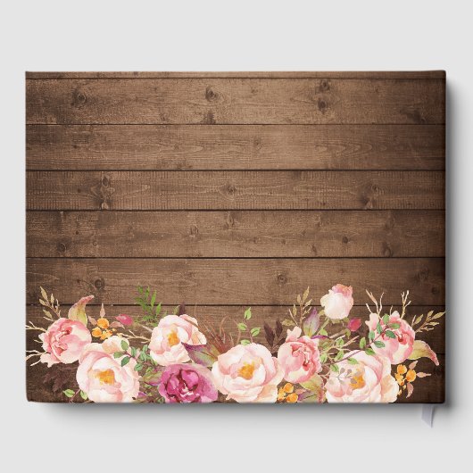 素朴フローラストリングライトライ結婚ス ゲストブック (裏面)