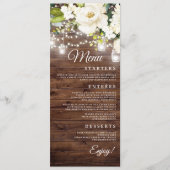 素朴フローラストリングラ結婚イトのディナーメニュー メニュー (正面)