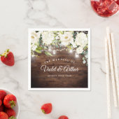 素朴フローラストリングラ結婚イト スタンダードカクテルナプキン (インサイチュ)