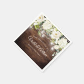 素朴フローラストリングラ結婚イト スタンダードカクテルナプキン (角)